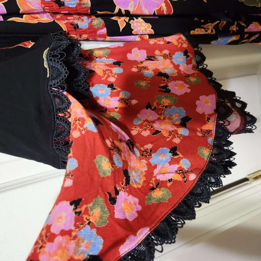 Free People Floral Maxi Dress - Black, Red, Pink, Blue - Picture 8 of 10